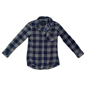 Nomad Boys Blue Gray Flannel Size 8 Small EUC